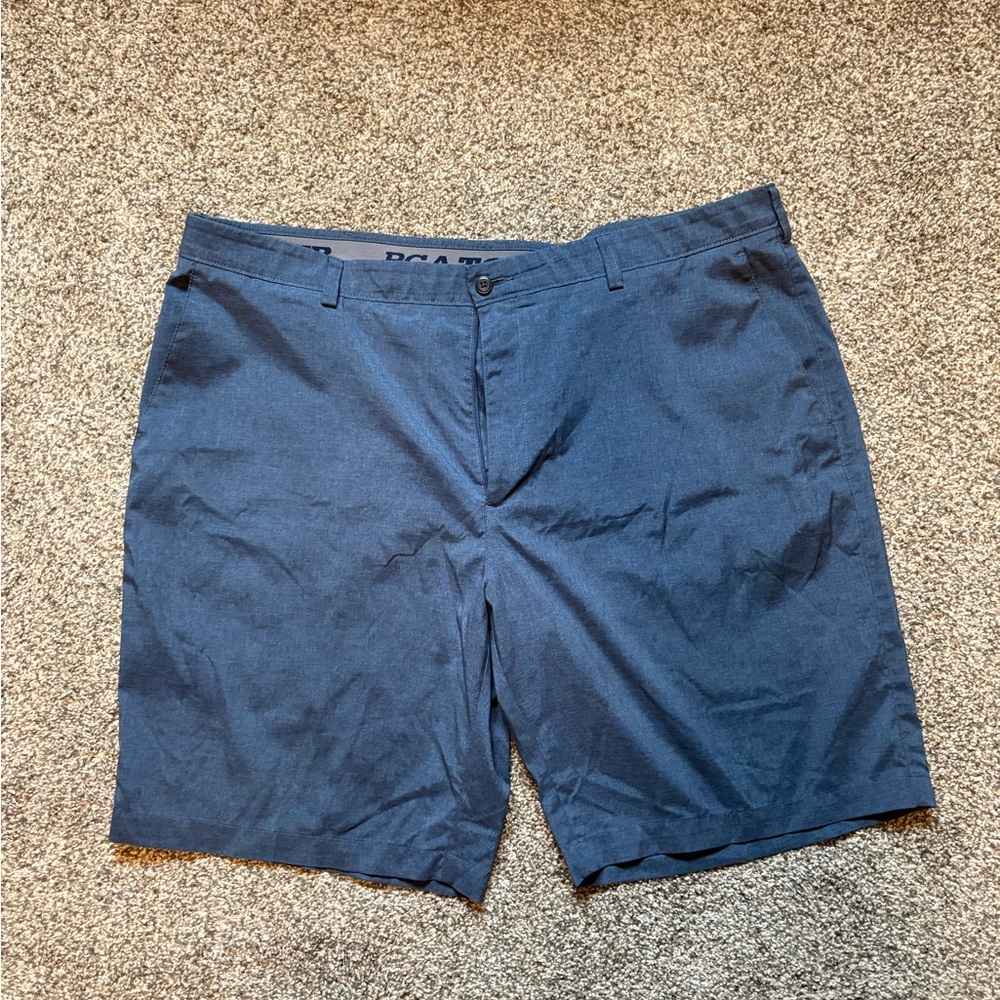 PGA Tour Men's Navy Flat Front Shorts
